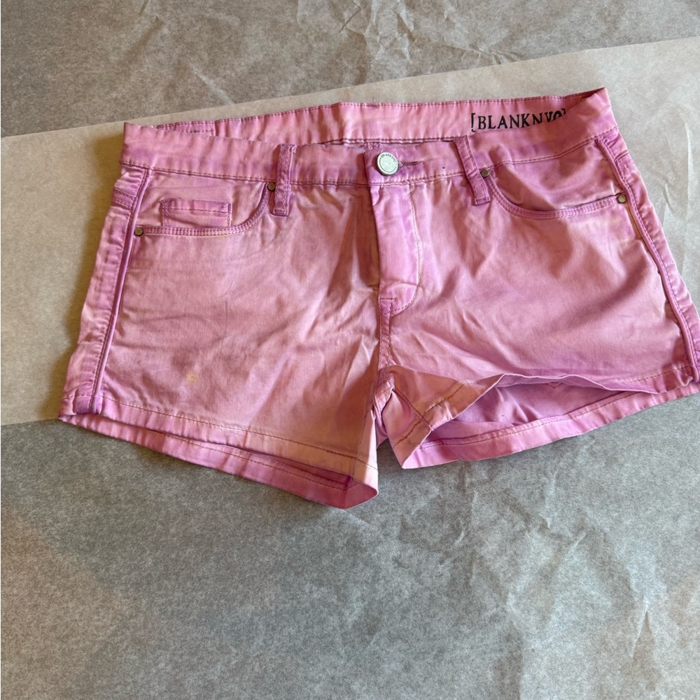 Blank NYC Bubblegum Pink Denim Short Shorts